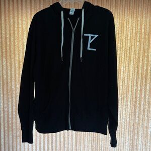 Men's Black Zip-Up Sweater